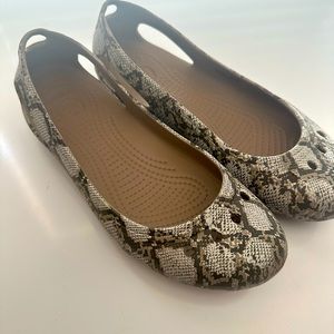 Crocs Sandals  flats snake print